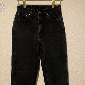 Levi’s 512 Women’s Black Slim‎ Fit Jeans Tapered Leg Size 10 Medium